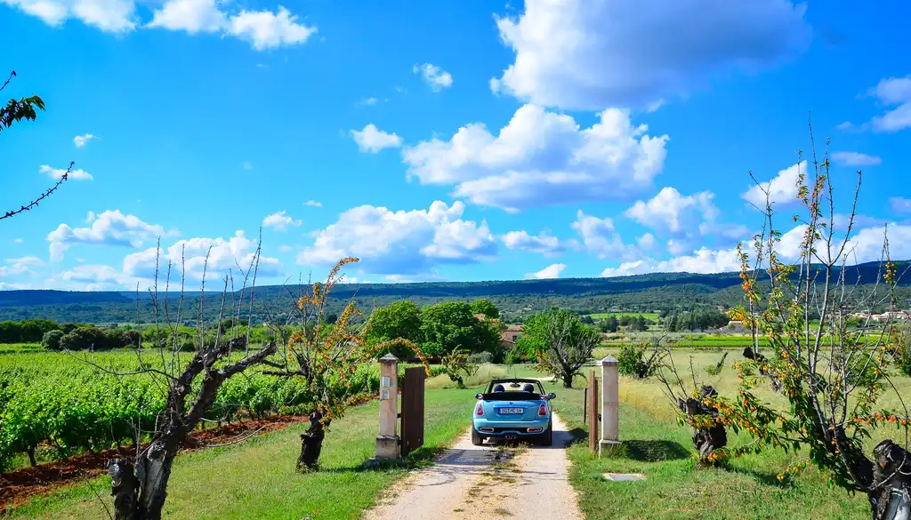 provence-landschaft-auto-weg